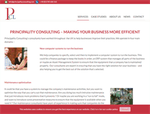 Tablet Screenshot of principalityconsulting.com
